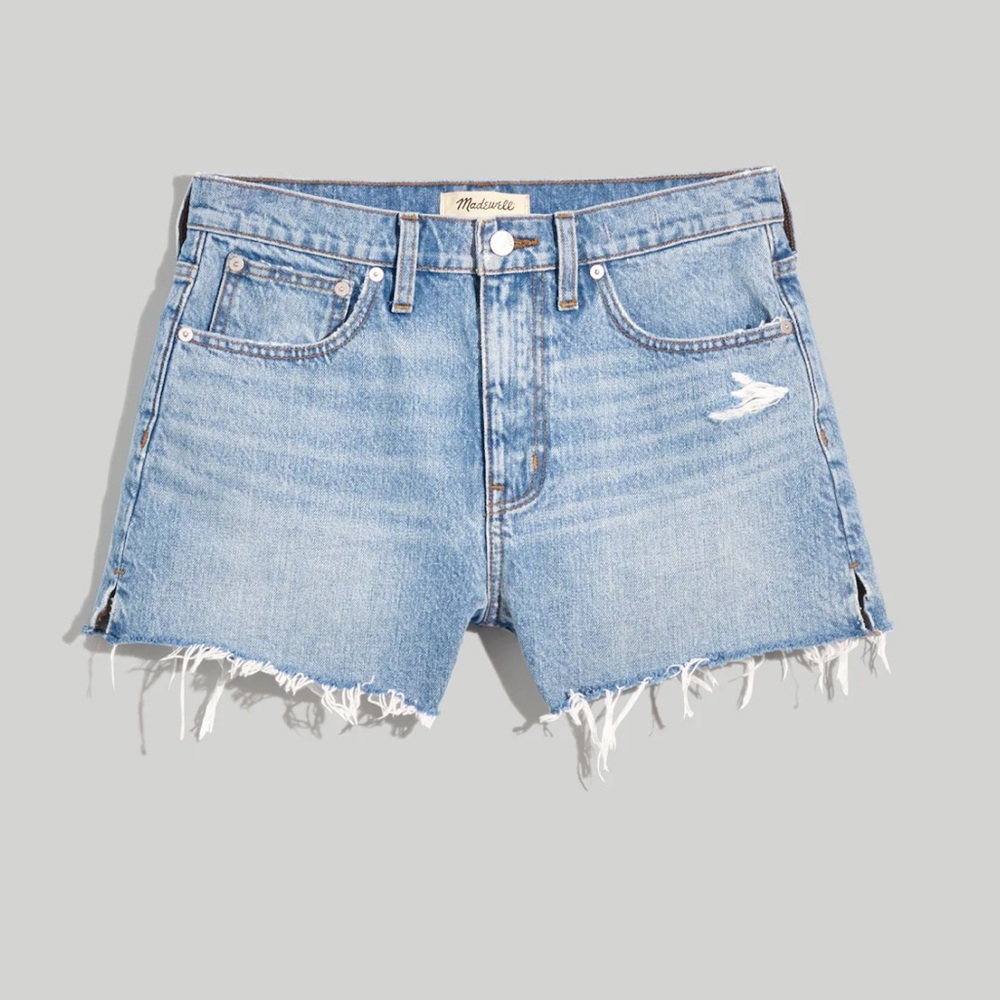 Madewell Relaxed Denim Shorts in Madera Wash: Side-Slit Edition - Size 29